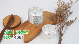Alumunium Foil Tray Cup RX 1406 Lasagna Macaroni Schotel Klapertart Muffin Cupcake Bolu Roti Mini Brownies Zupa Soup isi 100 pcs