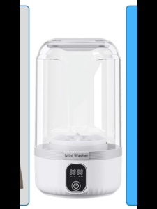 Cordless Mini Washing Machine Portable Ultrasonic Underwear Wash Rechargeable Travel Laundry for Bras Socks Baby Clothes