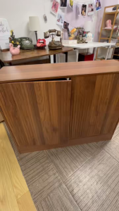 Minimalist Fluted Buffet Cabinet with Push-to-Open Doors 3 Color Options Partitioned Storage Cupboard for Home Organization