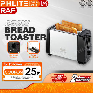 PHLife·RAF Toaster Bread Automatic 2 Slice Bread Toaster Sandwich Maker 6-level Stainless Steel Multi Function Electric Pop-up Bread Toaster On Sale