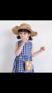 Tas Selempang Anak Tas Boneka Sling Bag Jerami Anak Perempuan Lucu High Quality Impor