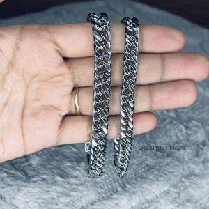 COD GELANG TITANIUM PRIA MODEL BAJA TERLARIS RANTAI KOTAK TERBARU