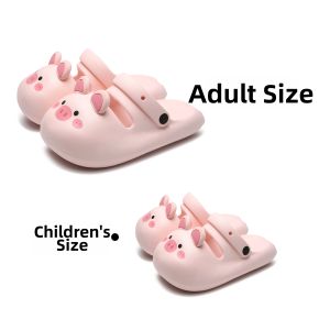XIXITIAO | Cute Piglet Mary Jane Clogs Summer Non-slip and Comfortable