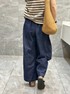 High Waist Wide Leg Jeans Womens Summer New Style plus Size Casual Loose Lazy Style Nine Points Casual Denim Pants