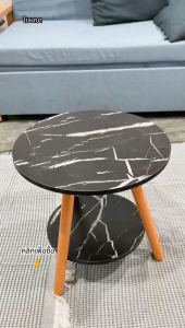 โต๊ะกลมขนาดเล็ก โต๊ะกาแฟ 40/45/51/62CM วางไว้ข้างเตียง โซฟา สไตล์เรียบง่าย โต๊ะมินิ ทนทานแข็งแรง วัสดุคุณภาพดี