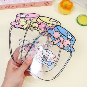 10ชิ้นขวดถุงซิปล็อกลายการ์ตูนและขวดประดับกระเป๋าเก็บของบิสกิตขนมกระเป๋ากันน้ำสินค้ากระเป๋าเก็บของ