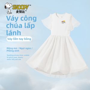 Snoopy | Đầm Xanh Tulle Mới Cho Bé Gái Mùa Hè