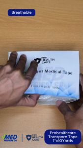 VMED ProHealthCare Transpore Transparent Surgical Tape (1/2" x 10 Yards) - 1 Pc Only