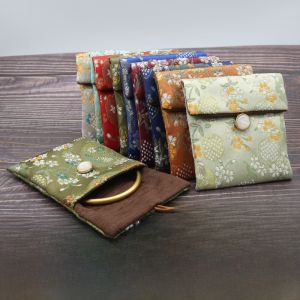 Square Flip Cover High End Jewelry Packaging Bag Thickened Small Cloth Bag Wristband Bracelet Earring Storage Pouch