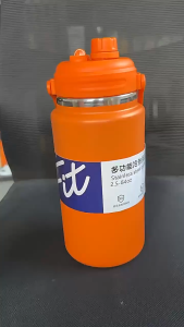 2000/2500/2800/4000ml Vacuum Insulated Tumbler Large Capacity Stainless Steel Water Bottle with Handle Straw