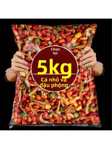 Đồ Ăn Vặt Mặn Cay Cá Chiên & Đậu Phộng 5 Bảng Anh