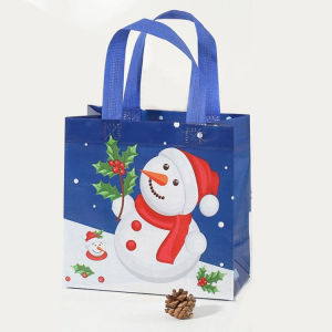 Christmas Holiday Gift Bag Reusable Eco Bag Non woven Quality Merry Christmas Multipurpose Handbag