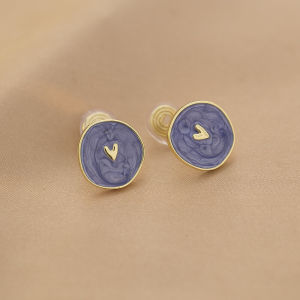 Elegant Sweet Heart Shaped Ear Cuff No Piercing Required Fashionable Alloy Clip for Women Korean Style Fresh out Jewelry