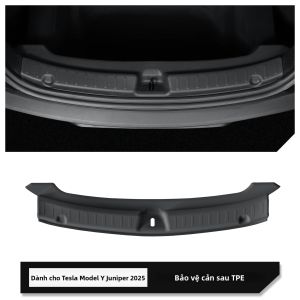 LUCKEASY | Ốp Bảo Vệ Bậc Cửa Cốp Sau Cản Sau Viền Nội Thất TPE Cho Tesla Model Y Juniper/Launch 2025 Phụ Kiện Ô Tô