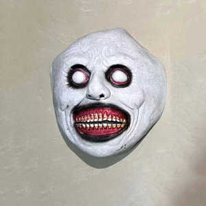 สยองขวัญหมอผีหน้ากาก Full Face Clown Ghost Face Mask ฮาโลวีน Prop Escape Room สคริปต์ฆ่าหน้ากากสําหรับผู้ชายและผู้หญิง
