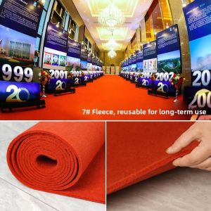 Thick Non-slip Red Carpet
