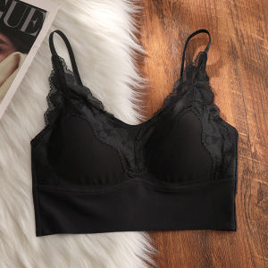 Seamless Gather Support Anti-sagging Underwire-free Lace Bra