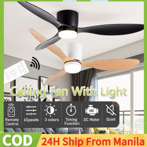 Modern Ceiling Fan With Led Light With Remote Control 3 Blades Ceiling Fan Inverter Big Ceiling Fan With Led Light For Living Room Dinning Bedroom Garage Strong Wind Heavy Duty Electric Fan PH