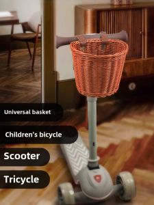 Childrens Tricycle Bicycle Basket Baby Walker Skateboard Single Bike Outing Utility Vehicle Front Basket Basket Caddy