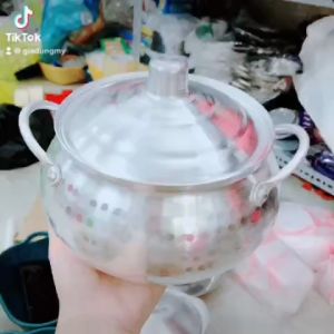 Nồi lẩu nhôm kiểu thái ( size 16cm - 22cm ) - Nồi lẩu  nồi nấu cơm dùng cho bếp gas bếp cồn