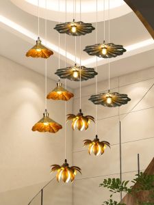 Retro Metal Pendant Light Flower Shape Split Design Pendant Light Industrial Kitchen Art Ceiling Light Farmhouse Lighting Suitable for Living Room Dining Room