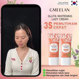 GMEELAN Gluta Whitening Lazy Cream 30g 2PCS Krim Siang Pencerah Wajah Niacinamide day cream