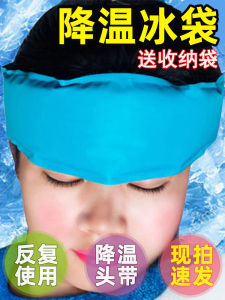 Physical Cooling Ice Pack Repeated Use Children Adult Universal Cold Compress Headband Ice Pillow Gel Antipyretic Artifact Ice Pack