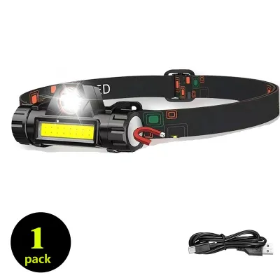 Super Bright Outdoor 18650 Battery Rechargeable LED COB Headlamp With Magnetic Waterproof Flashlight For Cycling Fishing Running