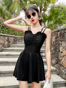 Slimming One-Piece Swimsuit for Women Hot Springs Conservative Student Style Fairy Tale INS Swimming Suits Cover-Up Casual Swimwear