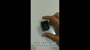 Saklar / Switch Besar On Off On 6 pin Hitam
