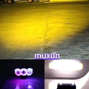 2pcs LAMPU TEMBAK LASER FOGLAMP SQL 3 MATA SUPER BRIGHT 60w high low mini driving lampu tembak laser BONUS SAKLAR Lampu Sorot Motor