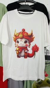 Kaos Pria 3 Dimensi Motif Animasi Baby Naga Cute Merah Tshirt Oblong Katun 24s H0196 By Hans & co