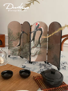 สไตล์จีนใหม่หน้าจอขนาดเล็กเครื่องประดับลมญี่ปุ่นศึกษาแกะสลัก < Ne1> ของขวัญวันเกิดตกแต่งโลหะเครื่องใช้ในบ้าน