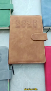 2026 Planner Weekly & Monthly Leather Hard Cover Calendar Diary Schedule Notebook With Buckle Lock | BOOKTOK PH