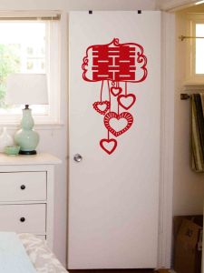 Jiayin Xiaozhu Wedding Decoration Wedding Room Window Decoration Wedding Supplies Wedding Collection Wedding Stickers Womens Square