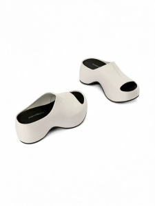 JESSICA SOPHIA | Cowhide Summer Women Slippers Platform Heel