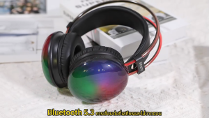 หูฟังบลูทูธไร้สาย XBT800N เบสทรงพลัง หูฟังสำหรับเล่นเกมและสตูดิโอ รุ่นใหม่ล่าสุดมาพร้อมไฟบรรยากาศสีสันสุดเท่