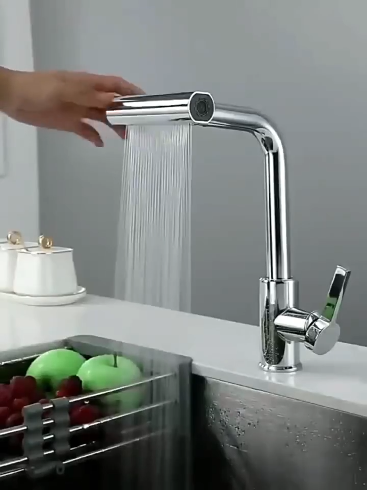 360° rotation multifunctional faucet sink kitchen faucet 304 stainless steel bathroom faucet