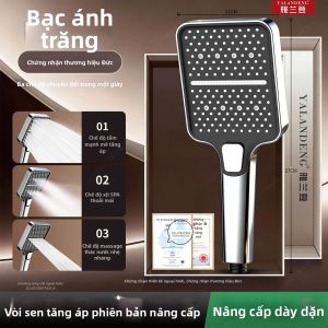 YALANDENG | Đầu Vòi Sen Hình Vuông Áp Suất Cao