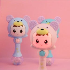 Jackjacktoys Mainan Musik Edukasi Anak Bayi dan Balita Baby Molars Shaker Sand Hammer Toy Terdapat Lampu dan Musik