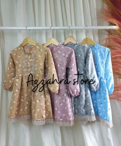 Tunik anak shakila motif bunga baju anak perempuan terbaru usia 1-6Tahun atasan anak cewek dress shanum