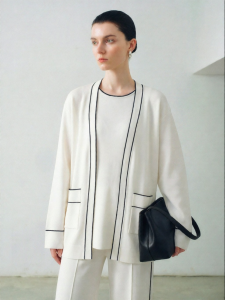 V Neck Retro Elegant Knit Cardigan