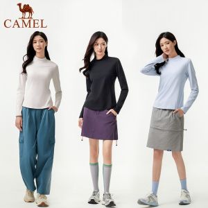Camel Long Sleeved T-Shirt Women Quick Dry Sport Long Shirt