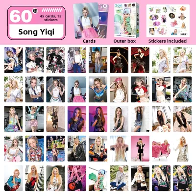 Yuqi Small Card Self-Print Album Cultural Creative Postcard Paper Material Character Pattern Festival Gift Creative Cultural