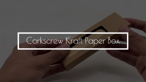 Risefully Kraft Box with Window Box for Giveaways or Gifting Packaging 10pcs Corkscrew Kraft Box