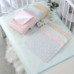 Pure Cotton Baby Changing Mat & Waterproof Breathable Urine Pad