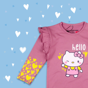 Kiseki Kids Setelan Sanrio Melody Premium Combed 30s Usia 3-10 Tahun
