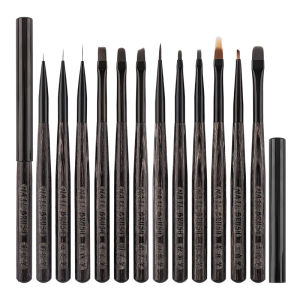 Sandalwood Triangular Nail Drawing Brushes For Manicure Lines Painting Gradient UV GEL Extension Builder Drawing Pen