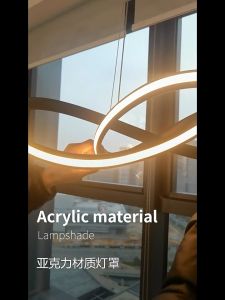 Nordic Chandelier ceiling Light for Living Room Pendant Dining Light Bedroom Drop Lights Tri Color Lamps with Remote