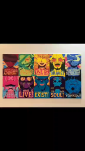 One Piece Anime Wall Decor On Sintra Board A4 Size Matte Texture Flat Type / 2D Type